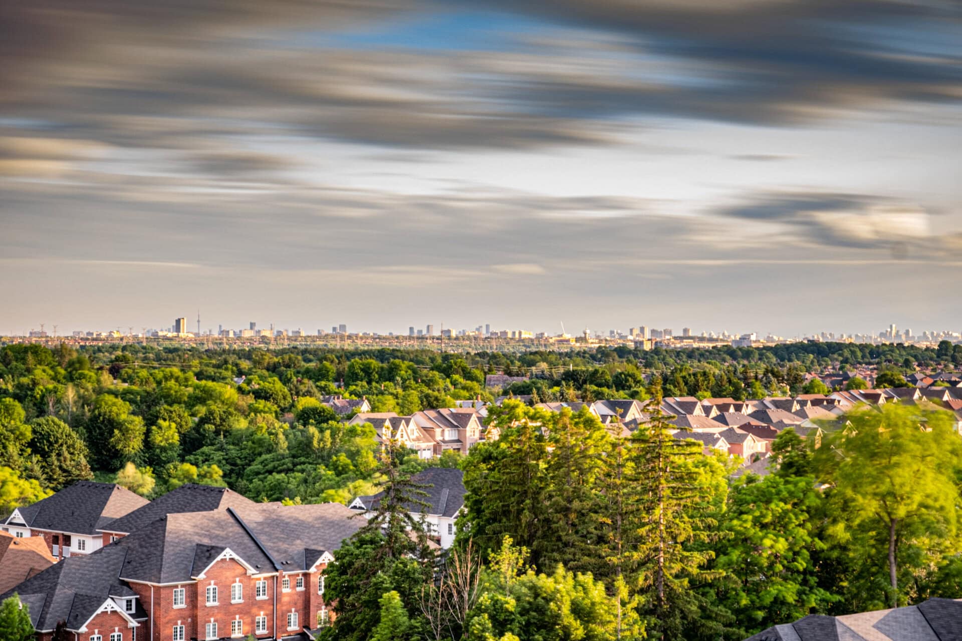 View from balcony a Condo in Markham