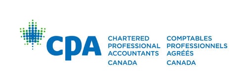 Chartered professional accountants ontario logo. comtables professionels agrees canada