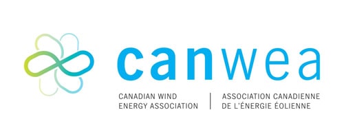 Canadian wind energy association logo. association Canadienne de l'energie éolienne