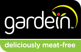 gardein logo with subtext 'deliciously meat free'